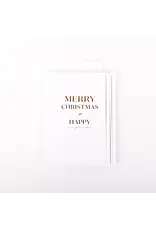 Merry Christmas and Happy New Year Christmas Card