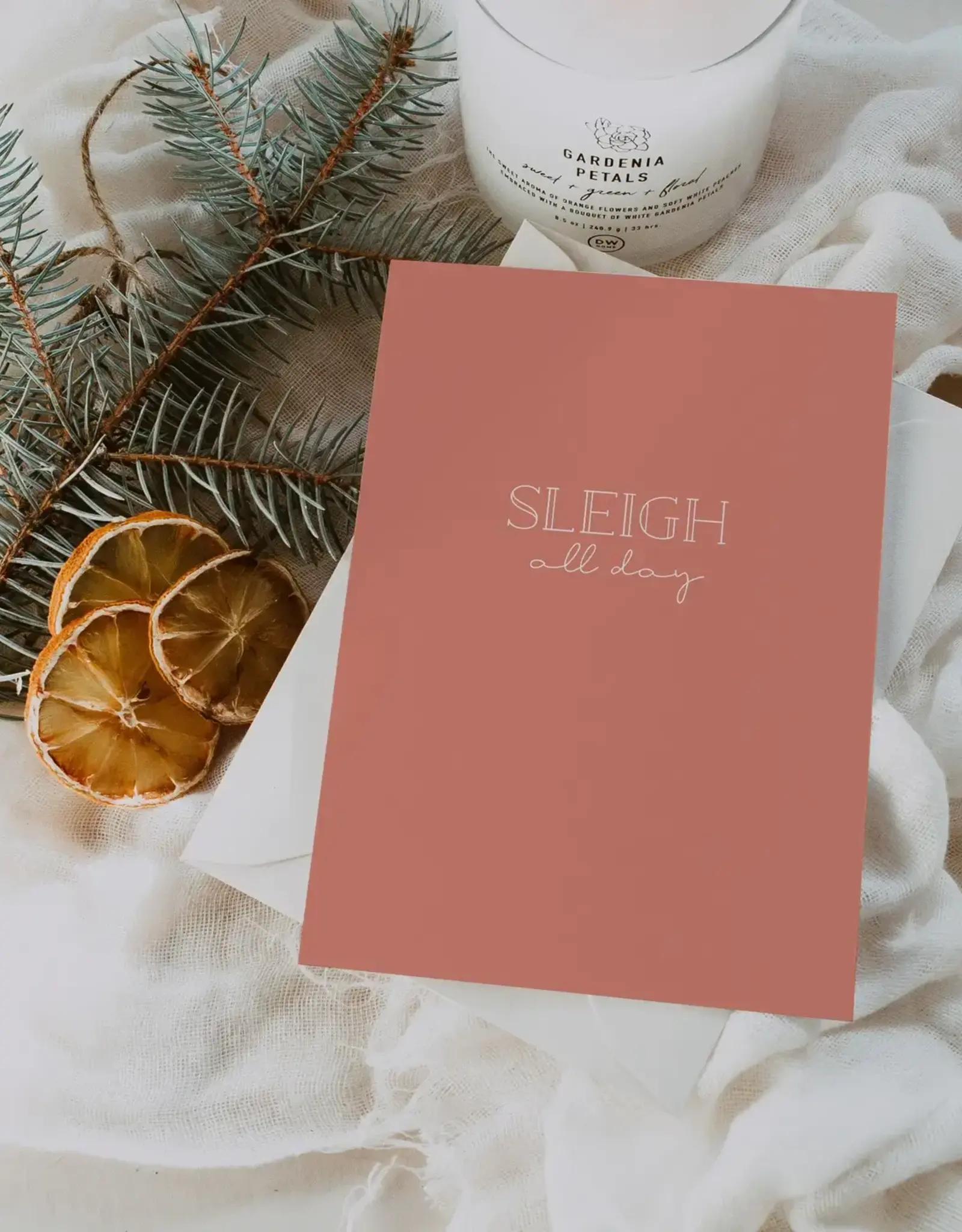 Sleigh All Day Christmas Card