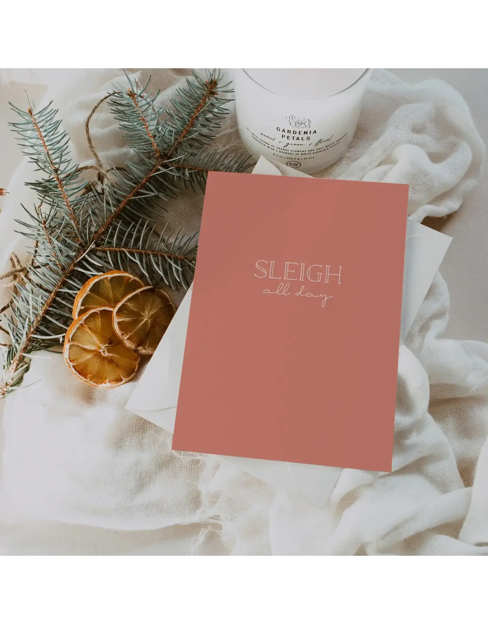 Sleigh All Day Christmas Card