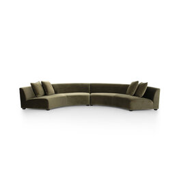 Liam 2 Piece Sectional in Surrey Olive