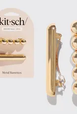 Gold Metal Barrettes