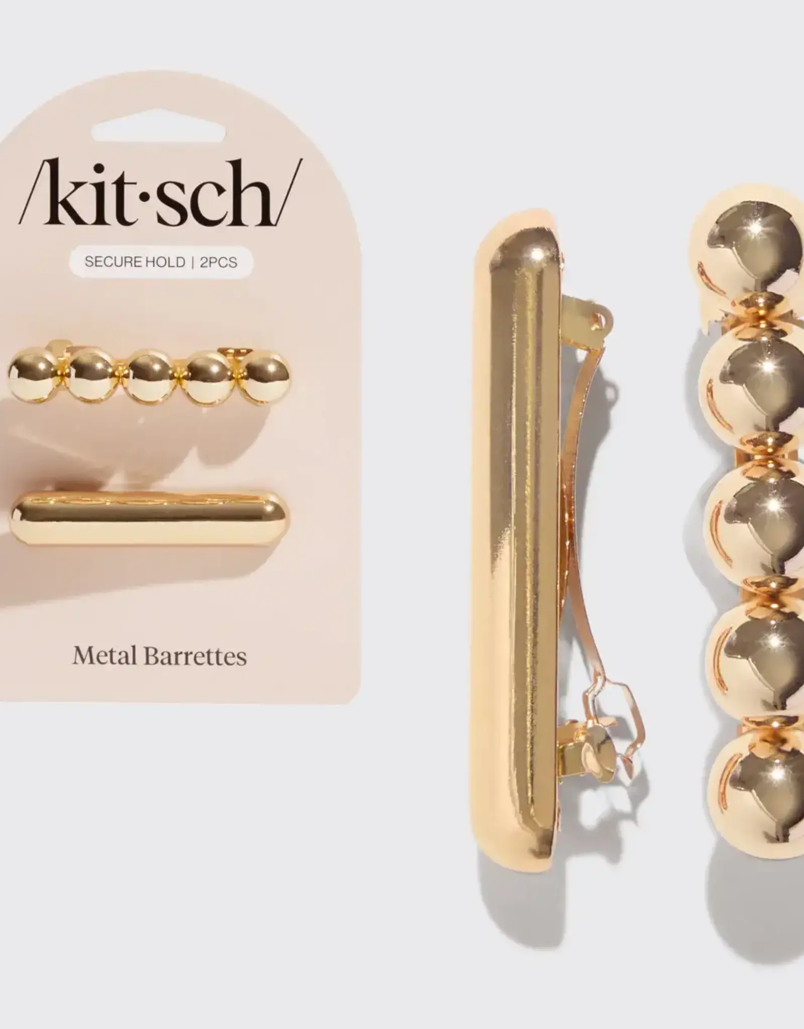 Gold Metal Barrettes