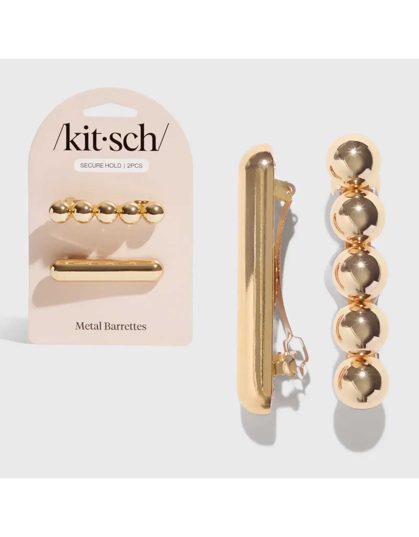 Gold Metal Barrettes