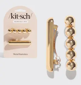 Gold Metal Barrettes