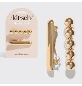 Gold Metal Barrettes