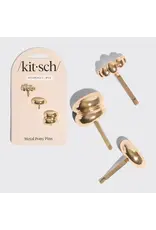 Gold Metal Pony Pins 3 Pc Set