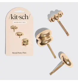 Gold Metal Pony Pins 3 Pc Set