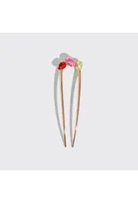 Holiday Gemstone French Hair Pin