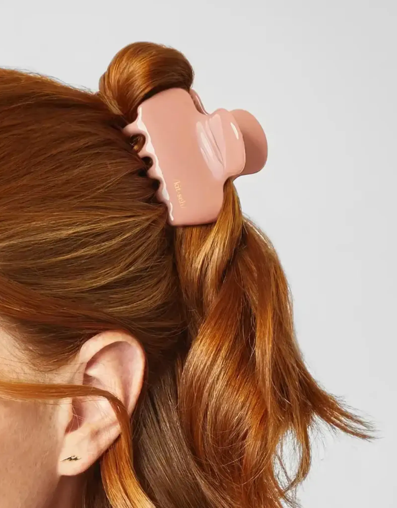 Holiday Recycled Plastic Claw Clip 1pc - Rosewood