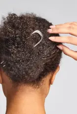 Metal French Hair Pin - Silver