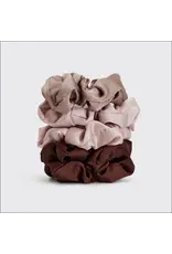 Satin Sleep Scrunchies 5pc- Cameo