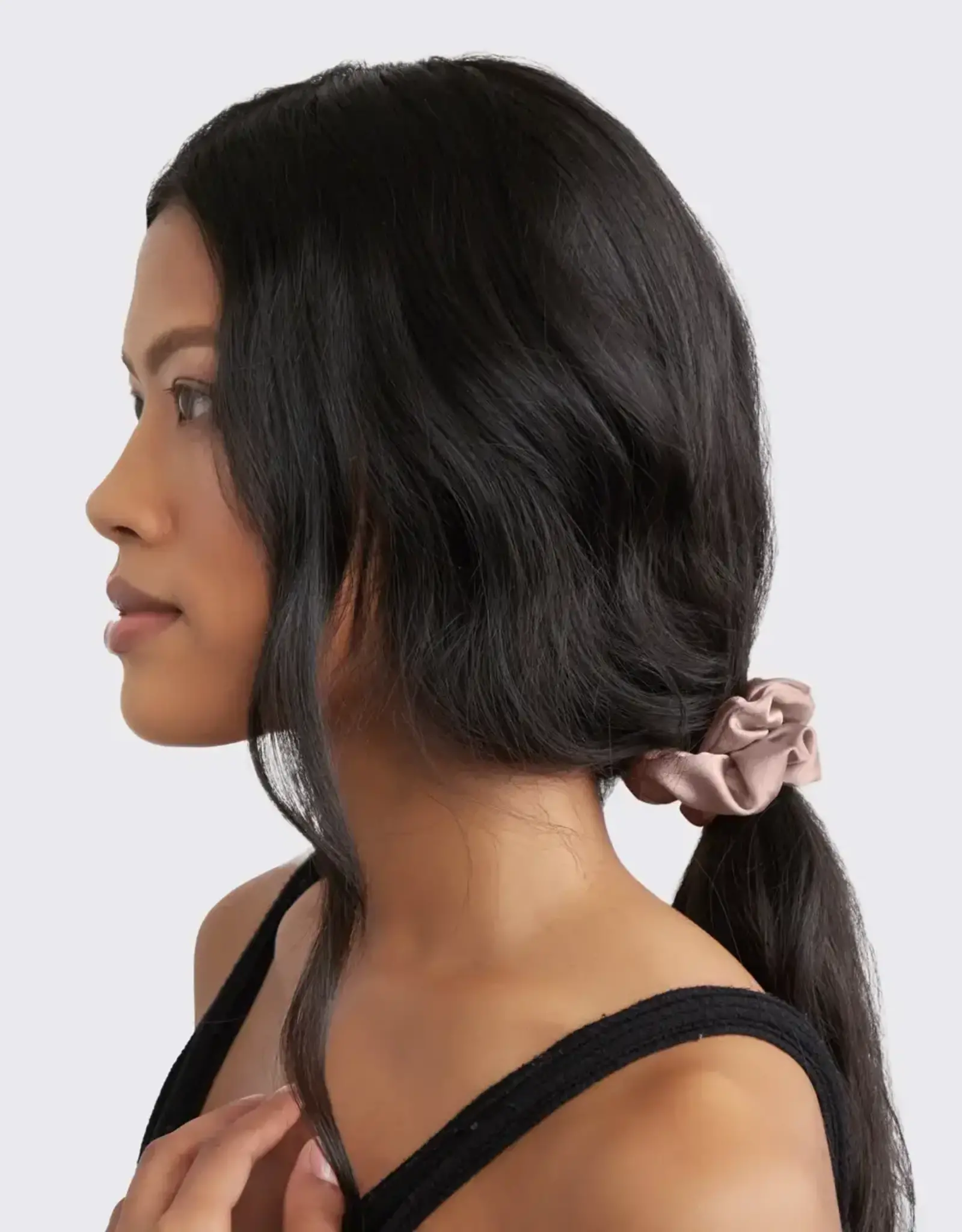 Satin Sleep Scrunchies 5pc- Cameo