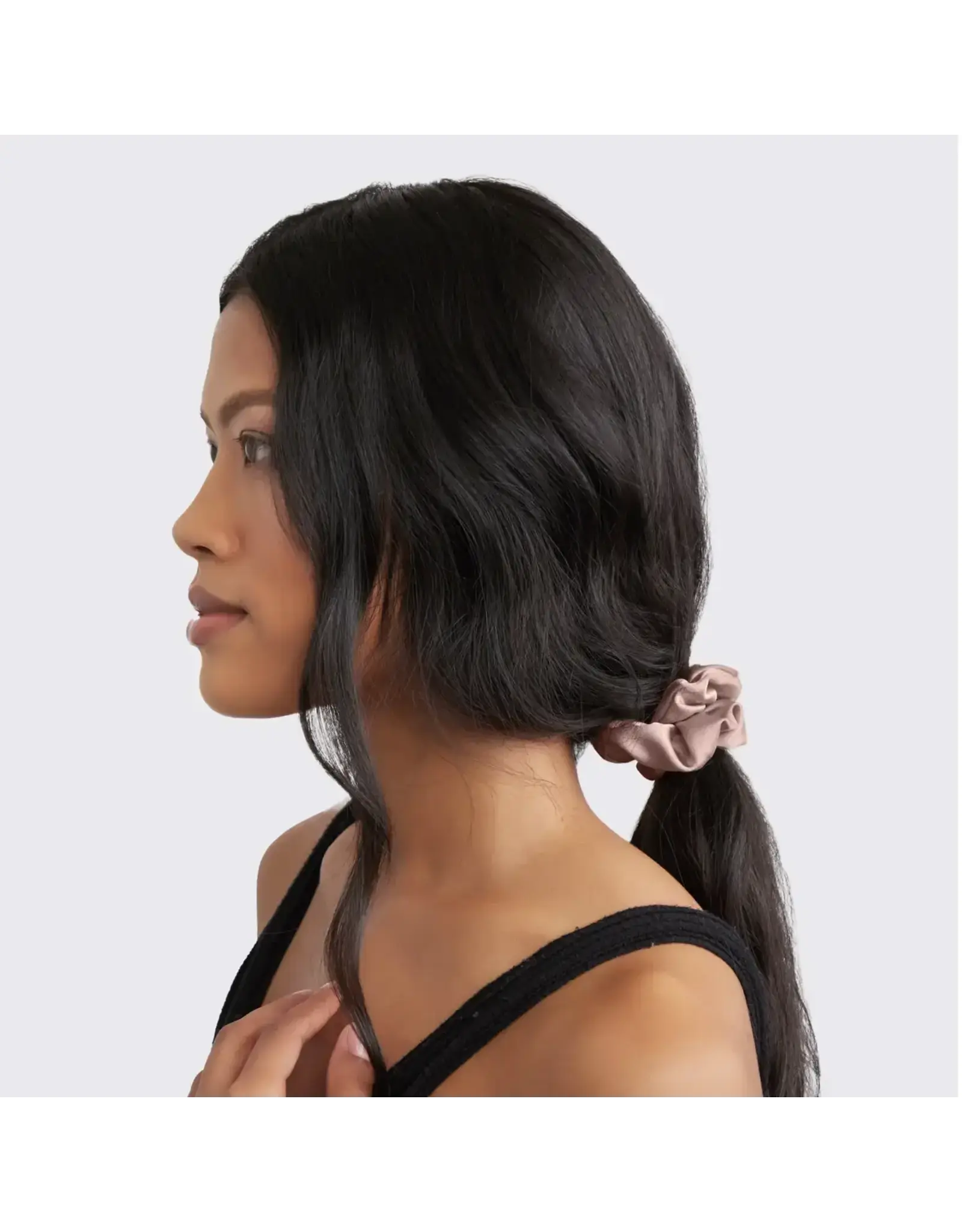 Satin Sleep Scrunchies 5pc- Cameo