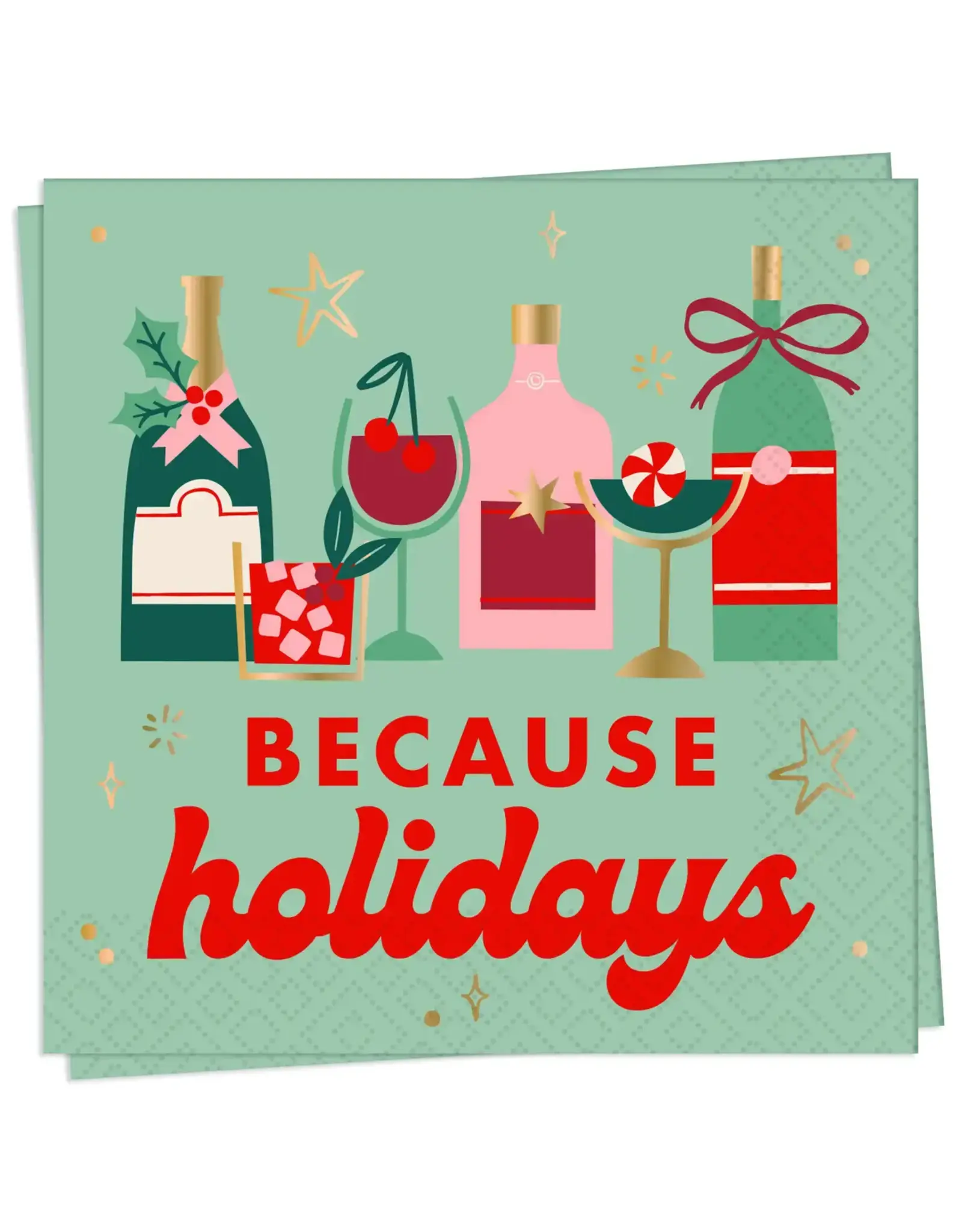 Because Holidays Cocktail Napkin