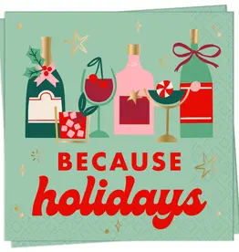 Because Holidays Cocktail Napkin