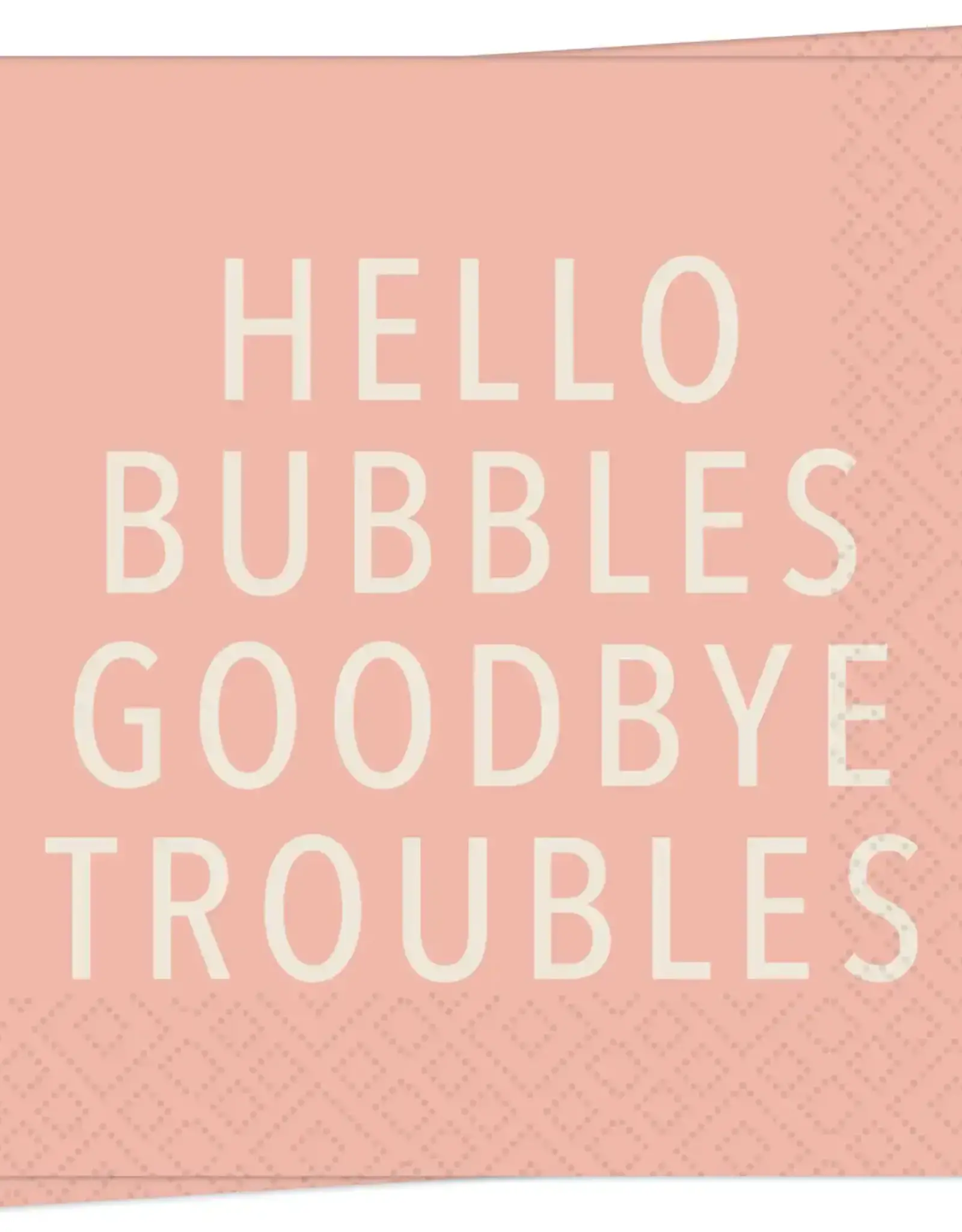Bubbles Troubles Cocktail Napkin