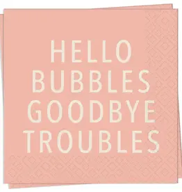 Bubbles Troubles Cocktail Napkin