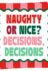 Decisions Decisions Cocktail Napkin