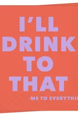 Drink To That Cocktail Napkin