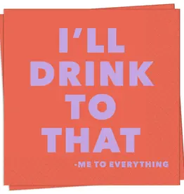Drink To That Cocktail Napkin