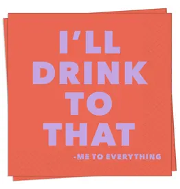 Drink To That Cocktail Napkin