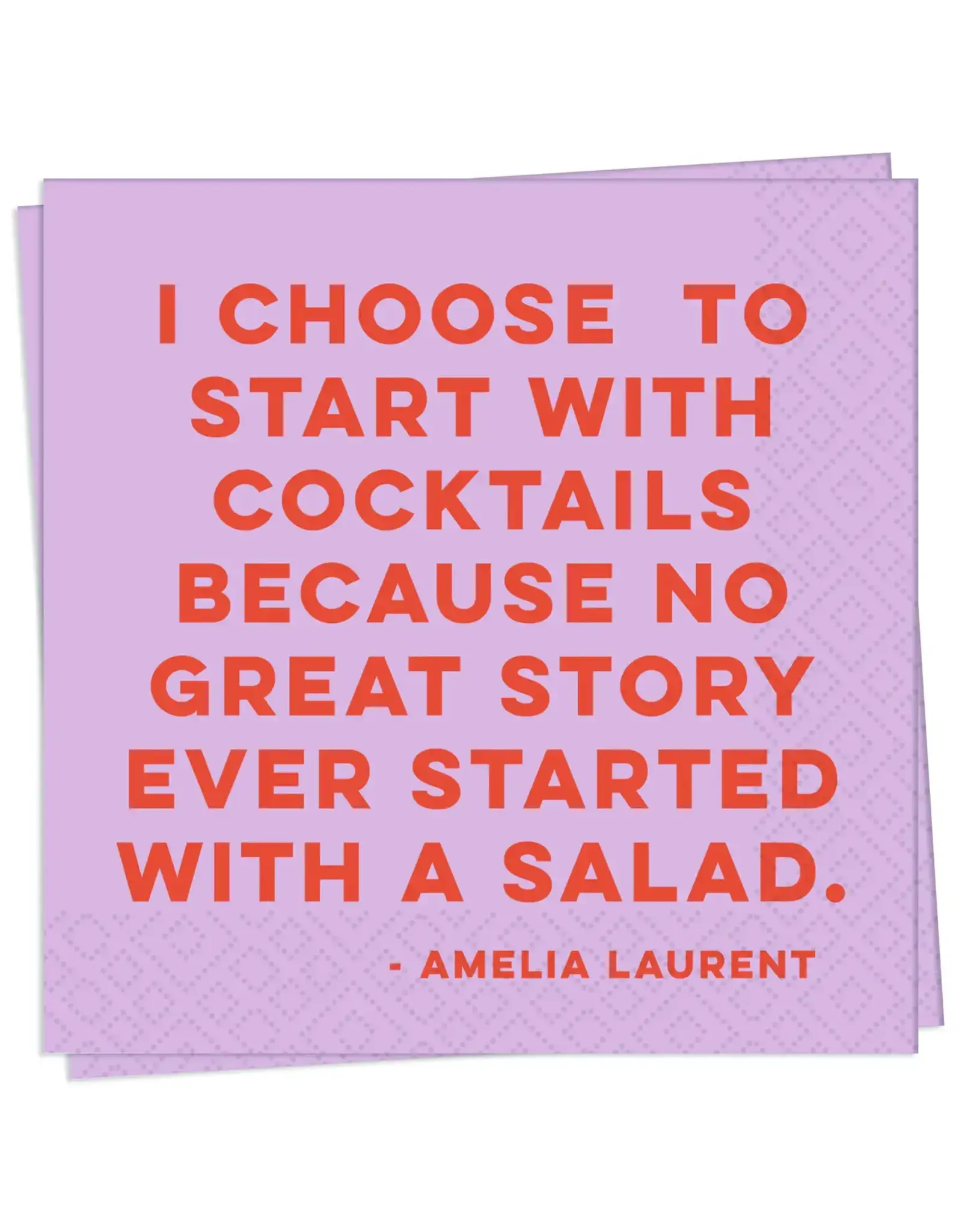 Salad Cocktail Napkin