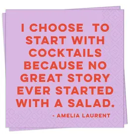 Salad Cocktail Napkin