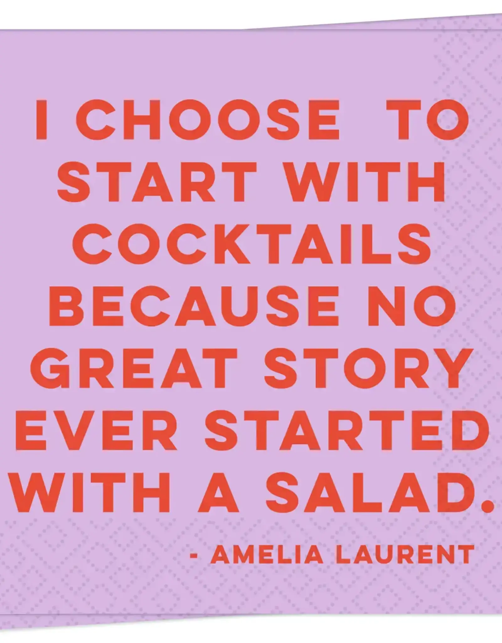 Salad Cocktail Napkin