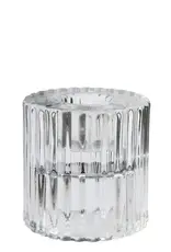 Rillo Glass Candle Holders