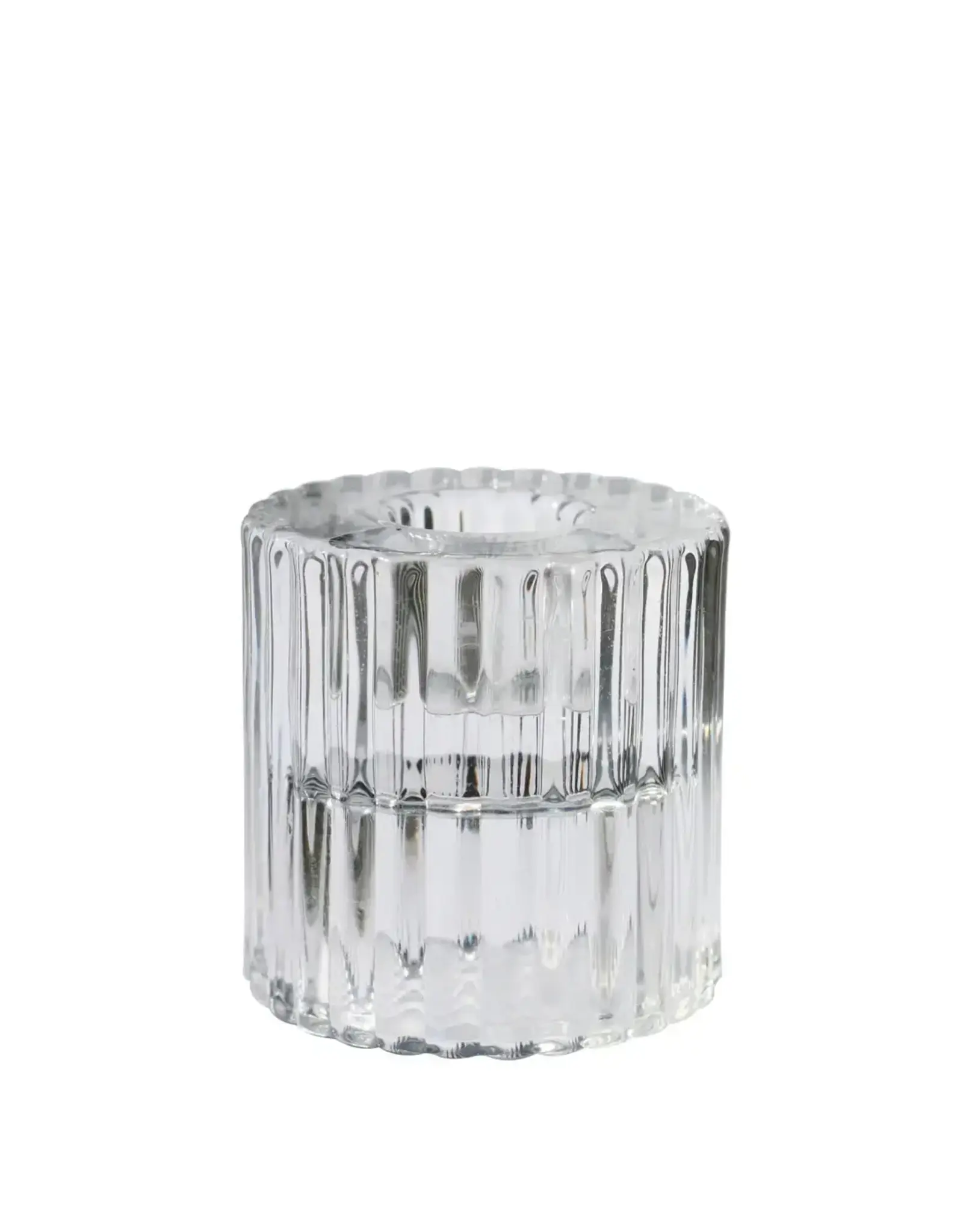 Rillo Glass Candle Holders