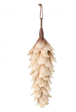 21" Foam Pinecone, Cream/Brown