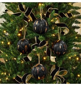 5" Highlands Feather Ball Ornament