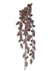 46" Mini Frosty Pine Cone Hanging Spray