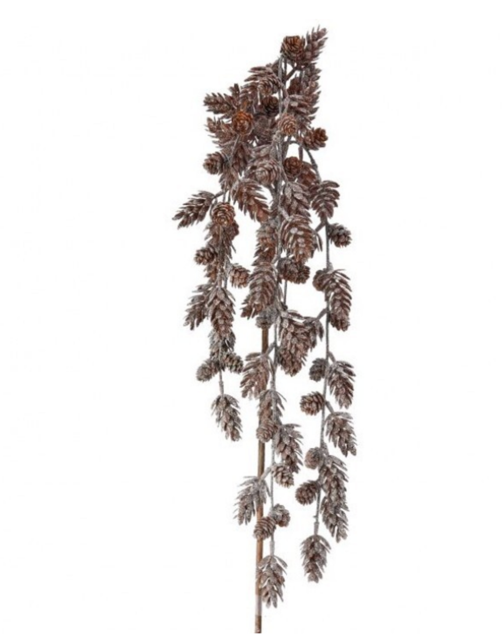 46" Mini Frosty Pine Cone Hanging Spray