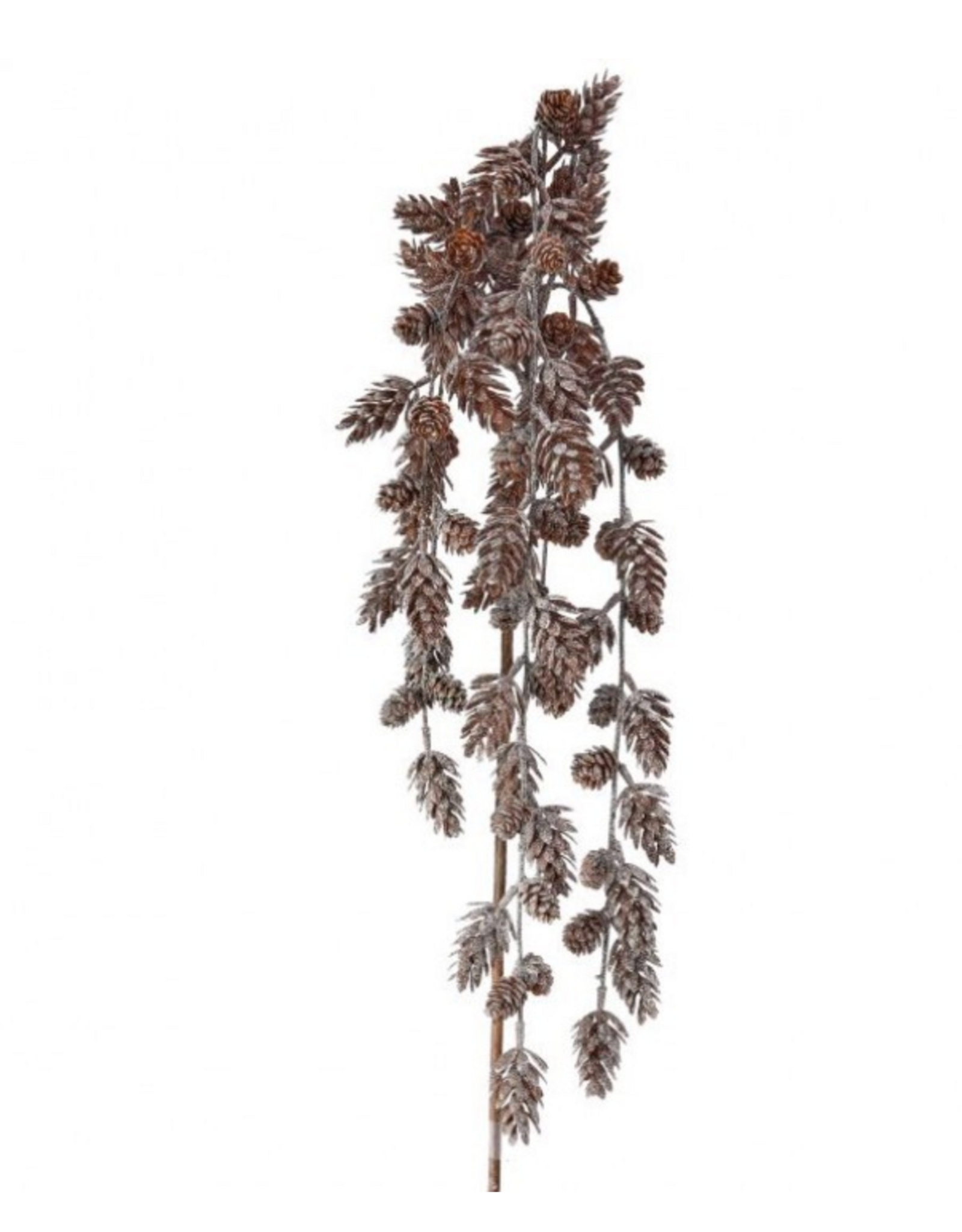 46" Mini Frosty Pine Cone Hanging Spray