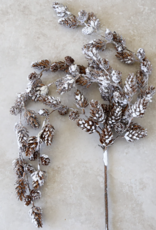 46" Mini Frosty Pine Cone Hanging Spray