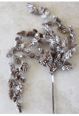 46" Mini Frosty Pine Cone Hanging Spray