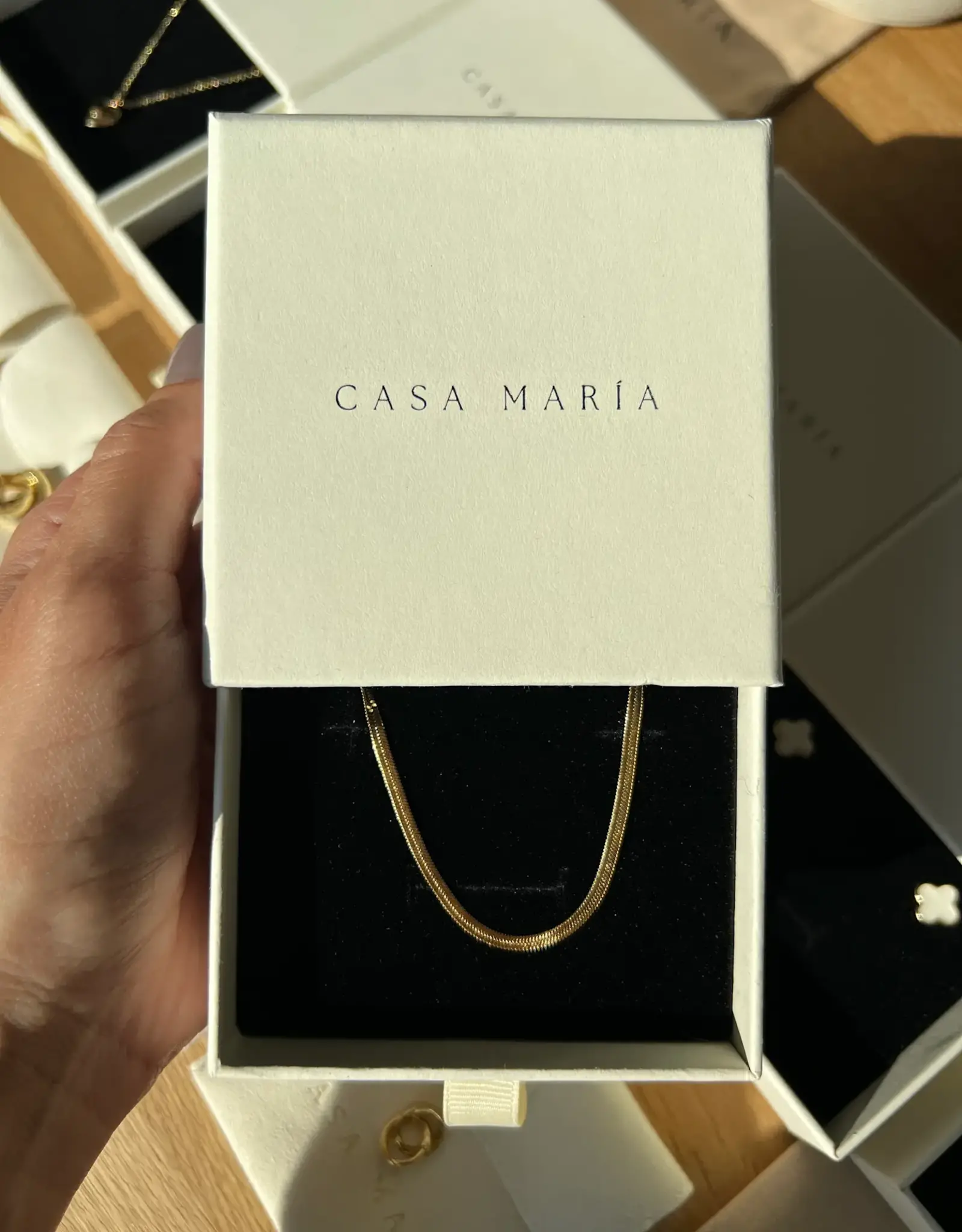 Herringbone Chain Bracelet 6.5"