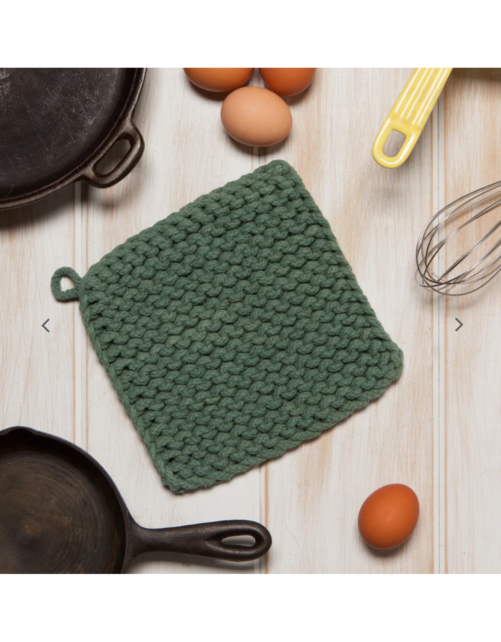 Jade Knit Potholder