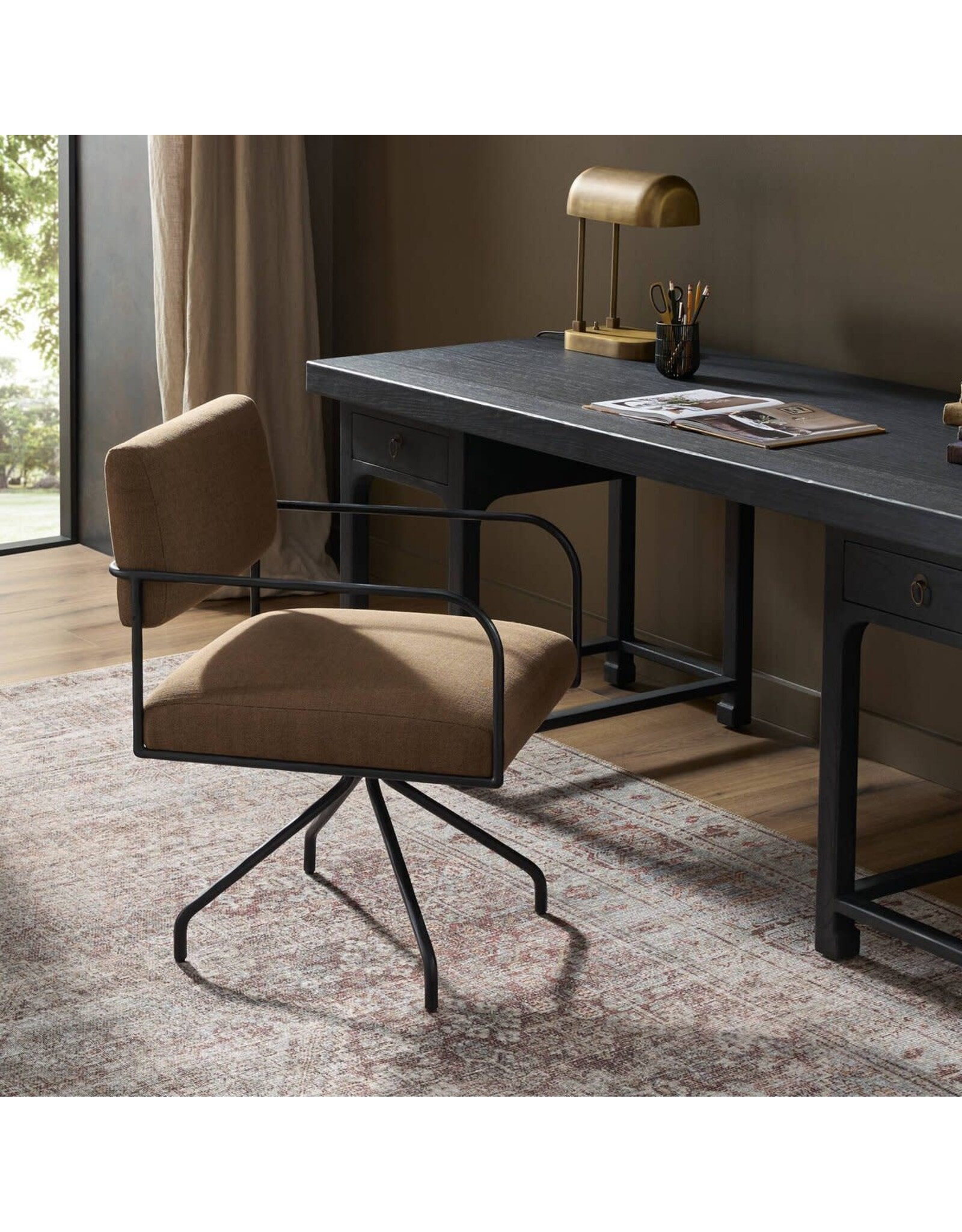 Fenn Desk Chair in Crypton Nomad Mushroom