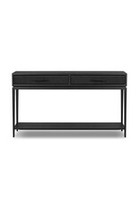 Rosenell Console Table 60" in Black Oak Solid