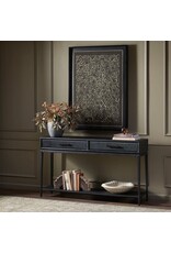 Rosenell Console Table 60" in Black Oak Solid