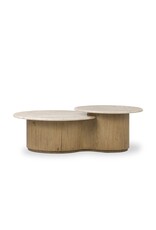 Toro Coffee Table in Cappuccino Marble