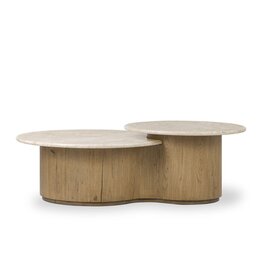 Toro Coffee Table in Cappuccino Marble