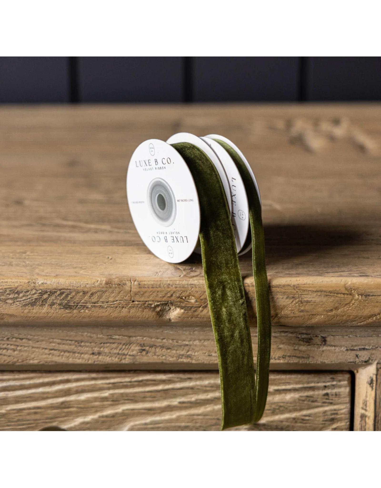 Sage Velvet Ribbon