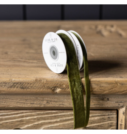 Sage Velvet Ribbon