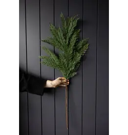 Cypress Pine Real Touch Green Faux Stem 22"