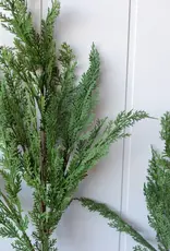 Cypress Pine Real Touch Green Faux Stem 28"