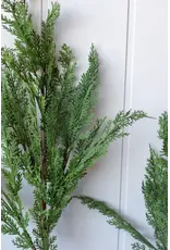 Cypress Pine Real Touch Green Faux Stem 28"