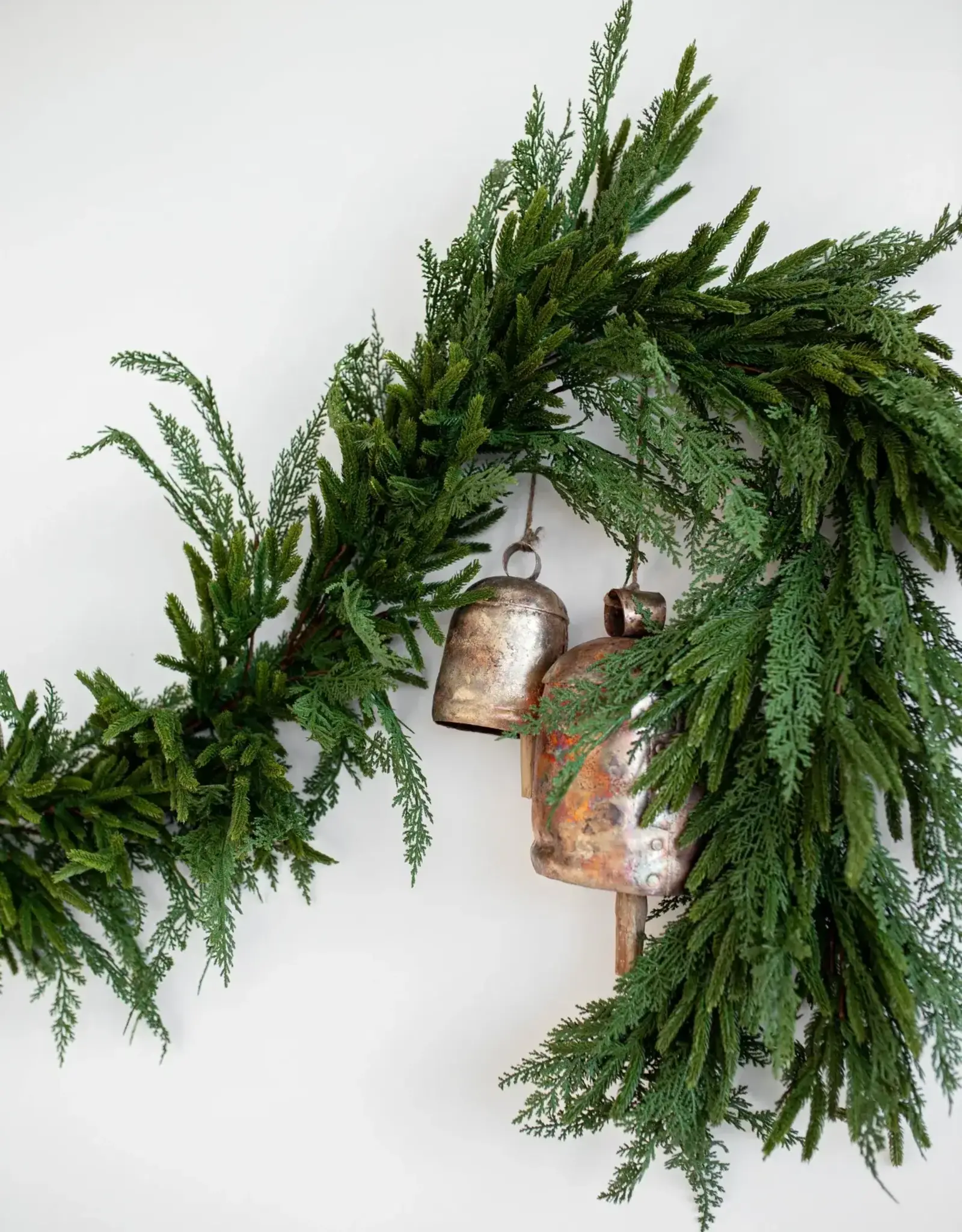 Norfolk & Cypress Mix Faux Garland - 6ft